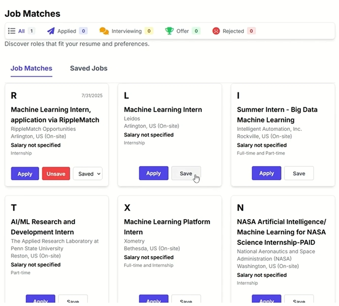 Resume Analyzer app preview